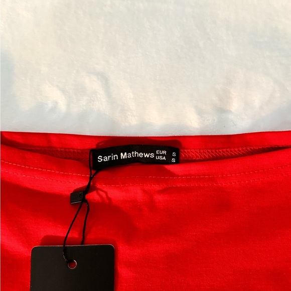 Sarin Mathews Red Fit & Flare Dress NWT Size S – Party, Cocktail, Holiday - Picture 3 of 6